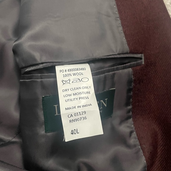 Ralph Lauren Men’s Blazer. Color: Burgundy Size: 40L - Picture 5 of 9